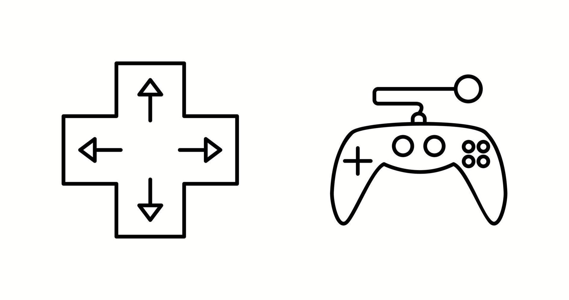 conjunto de dos iconos vectoriales únicos vector