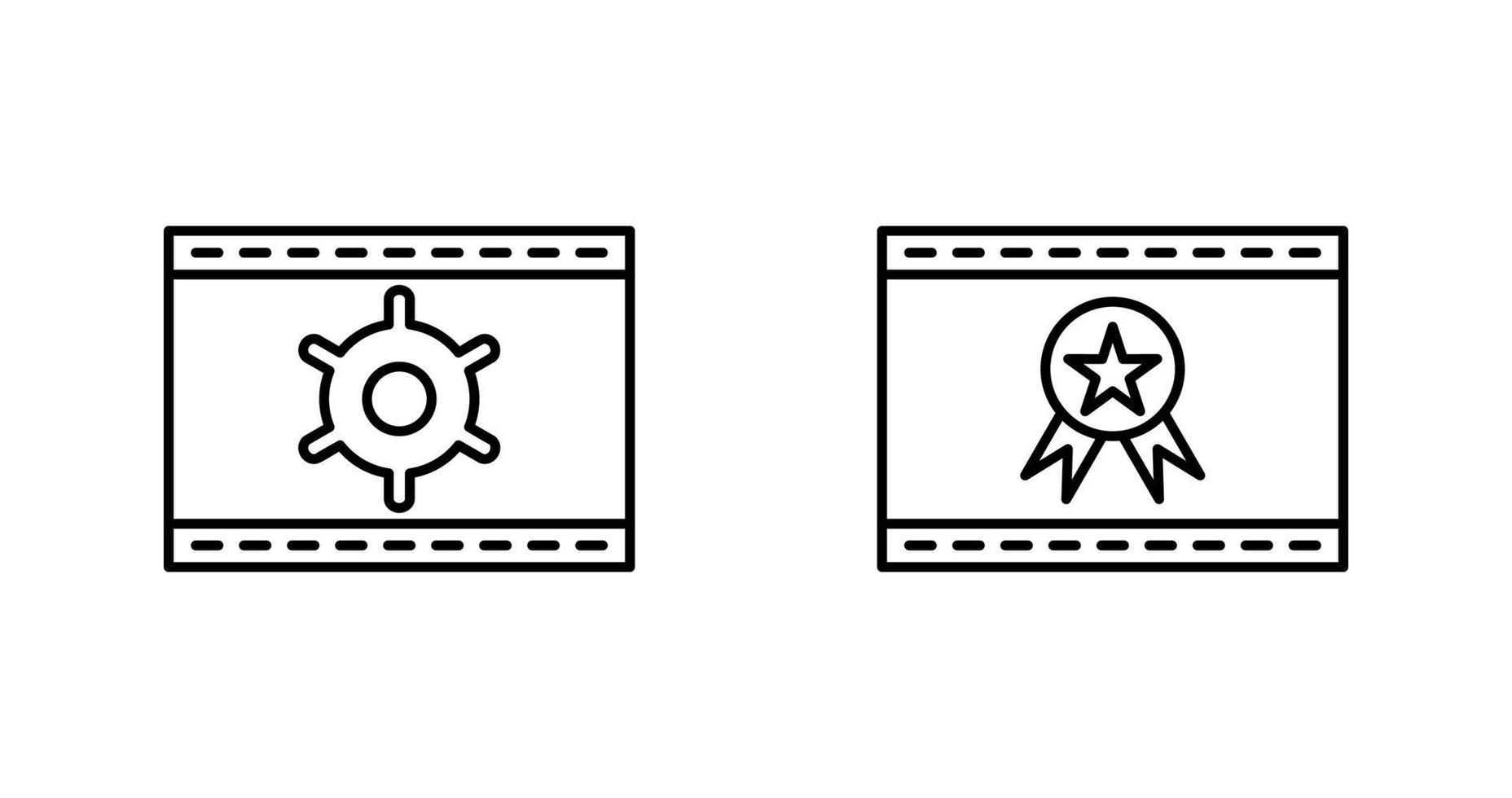 Unique Two Vector Icons Set