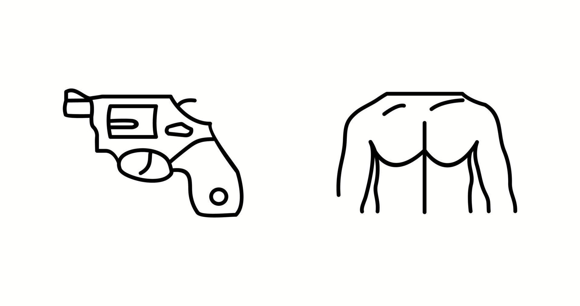 Unique Two Vector Icons Set