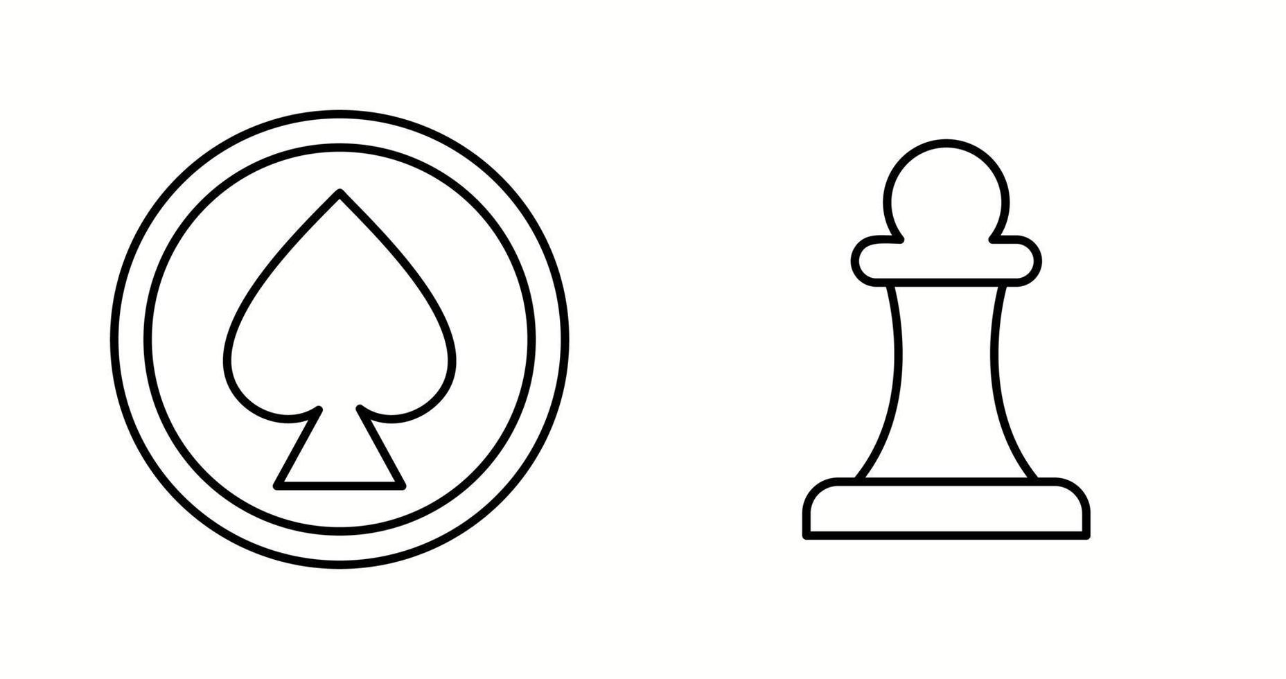 Unique Two Vector Icons Set