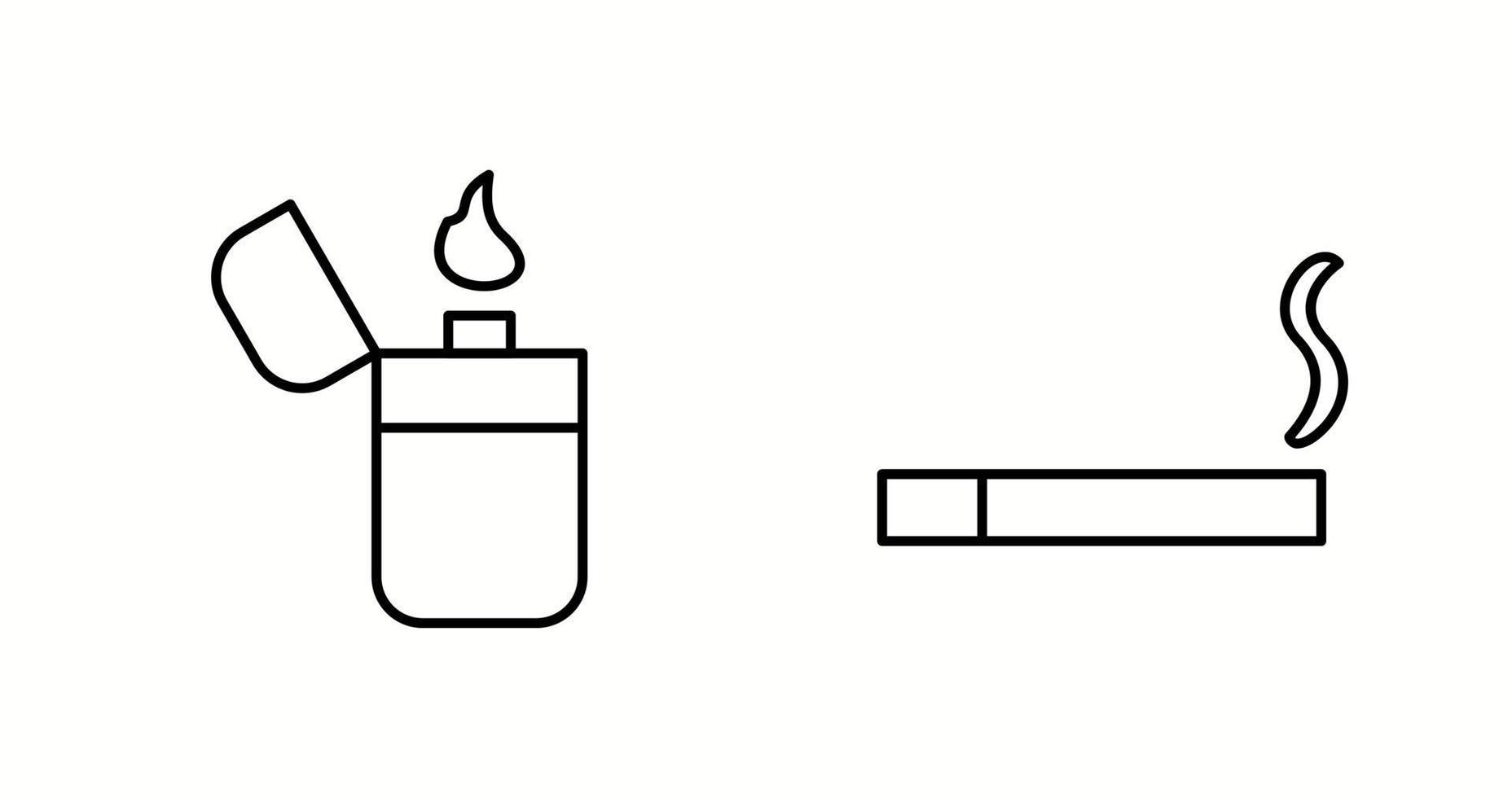Unique Two Vector Icons Set