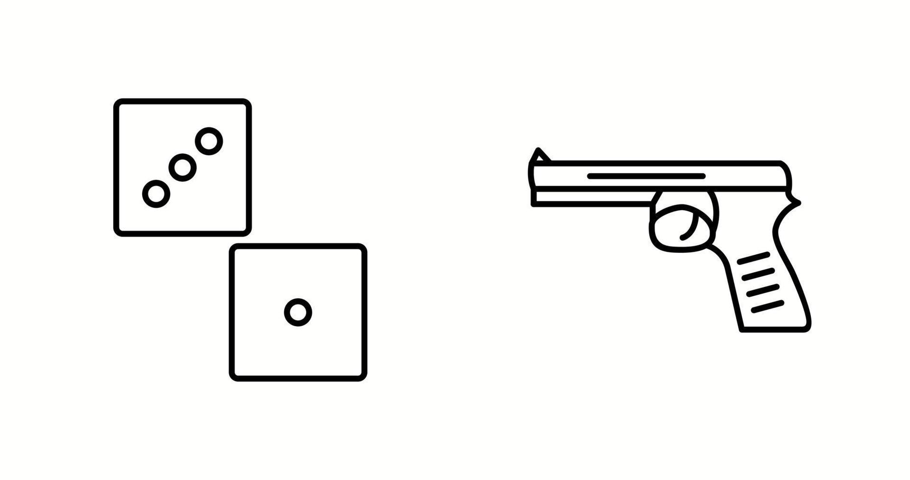 Unique Two Vector Icons Set