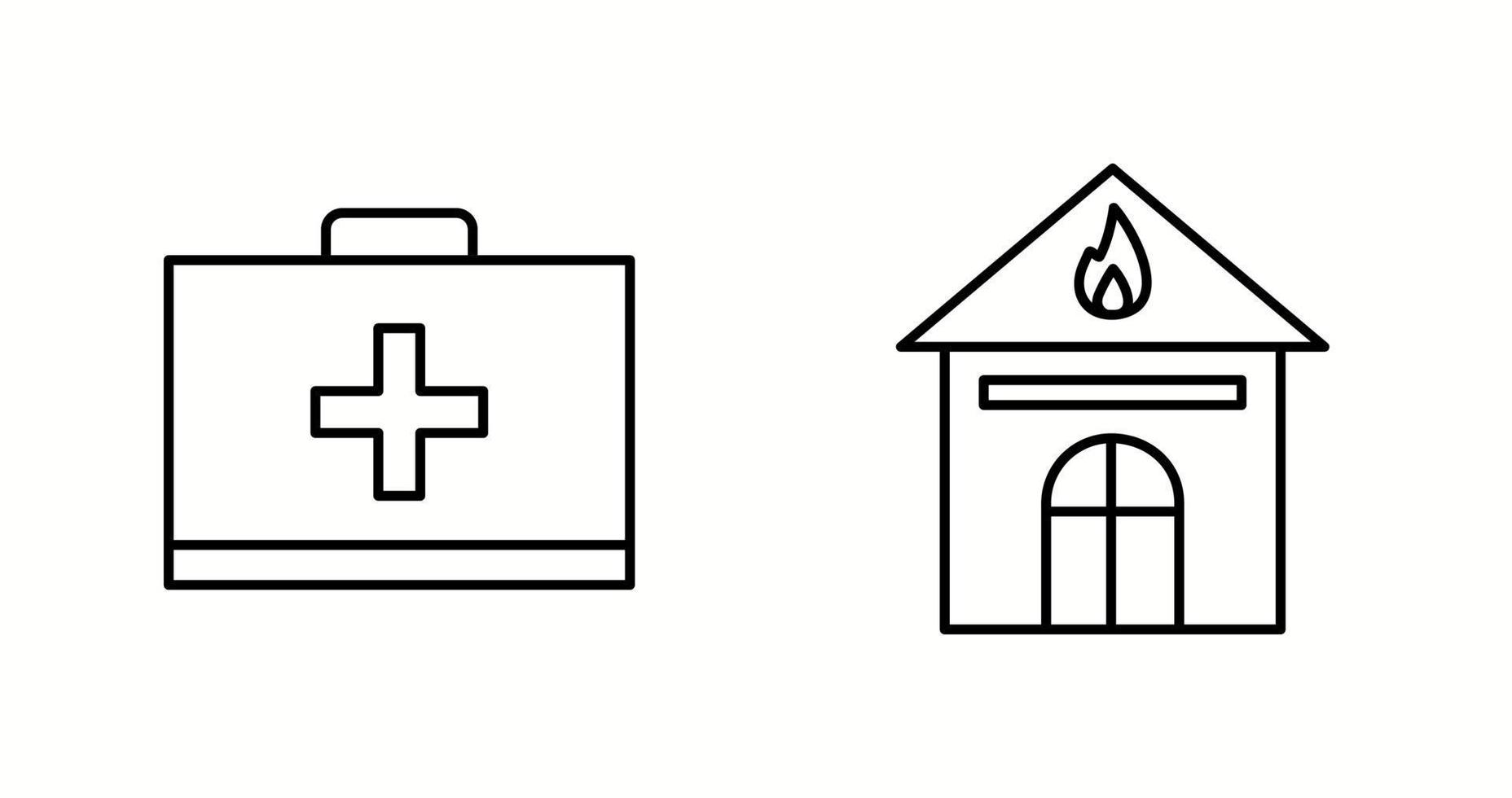 Unique Two Vector Icons Set
