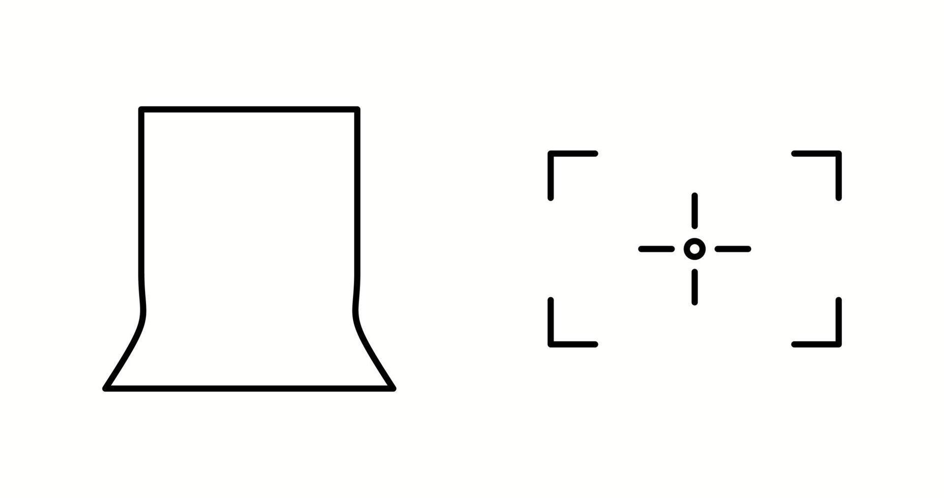 Unique Two Vector Icons Set
