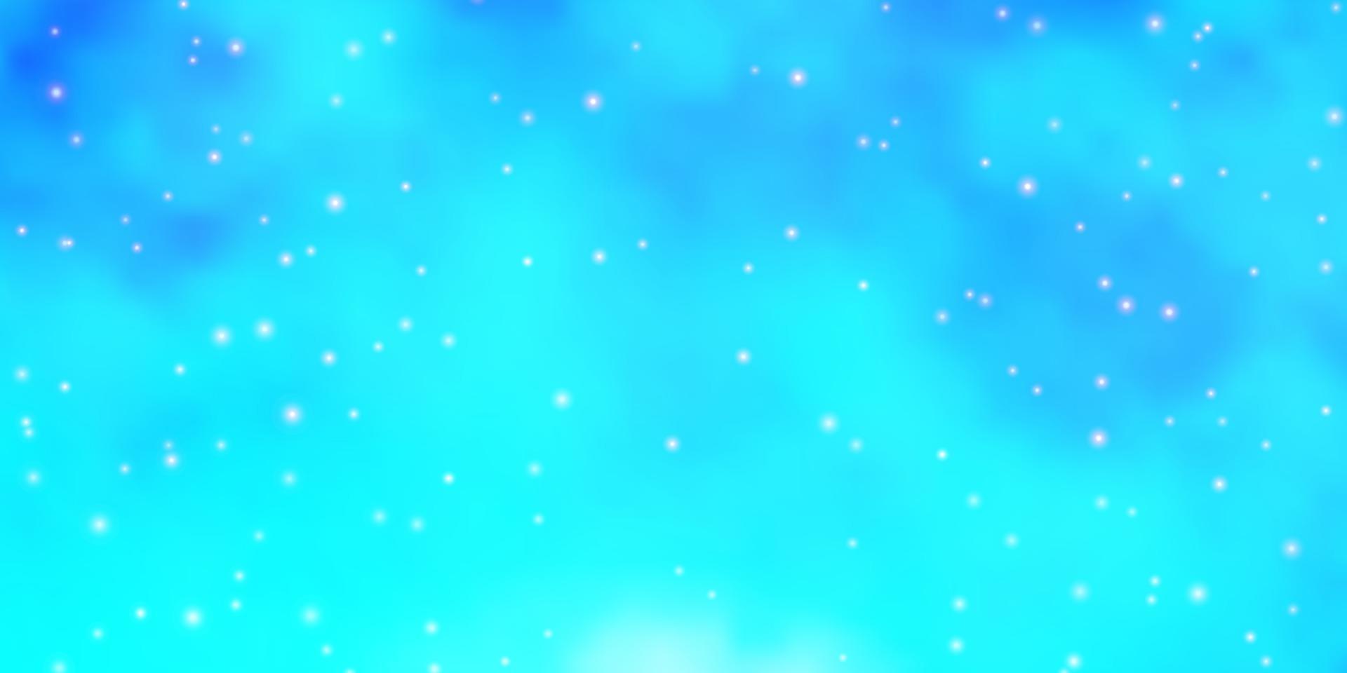 textura de vector azul claro con hermosas estrellas.