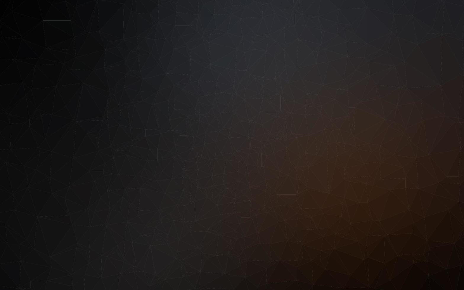 Dark Black vector polygon abstract layout.