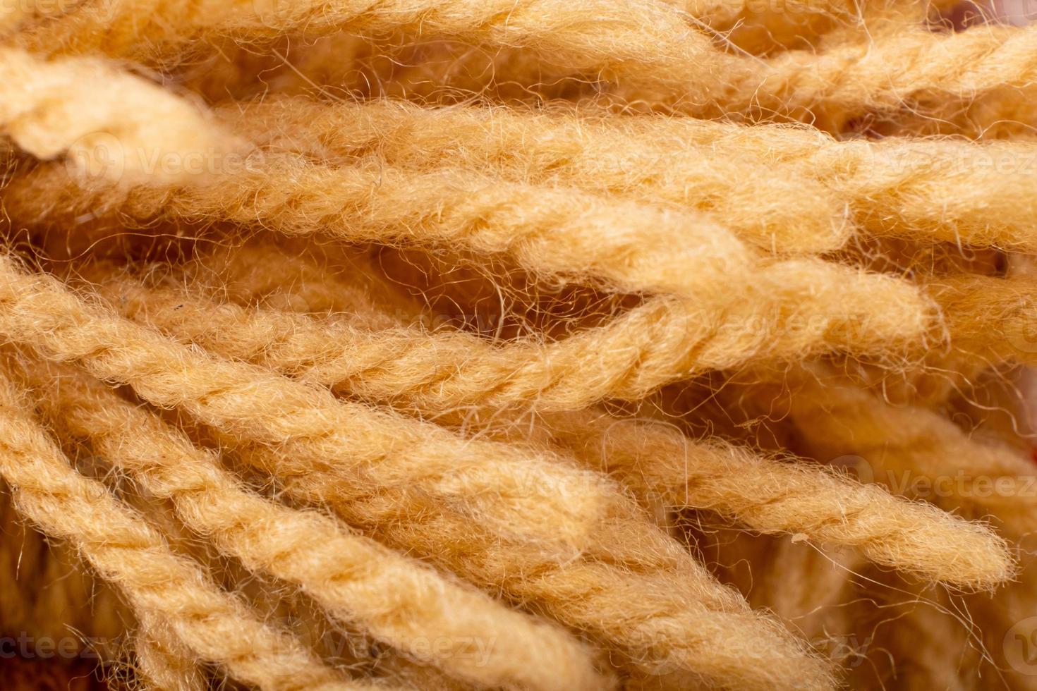 Natural hemp fiber ropes background. photo