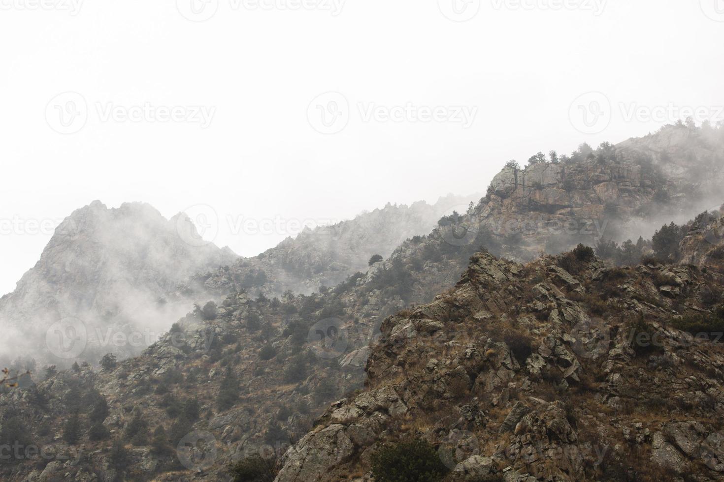 Mountain View tiene una hermosa niebla matutina foto