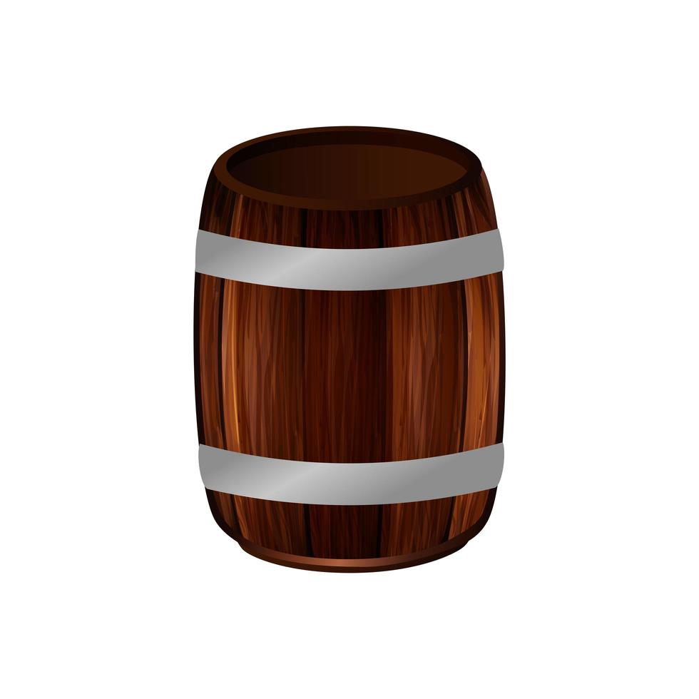 Isolated beer barrel vector design