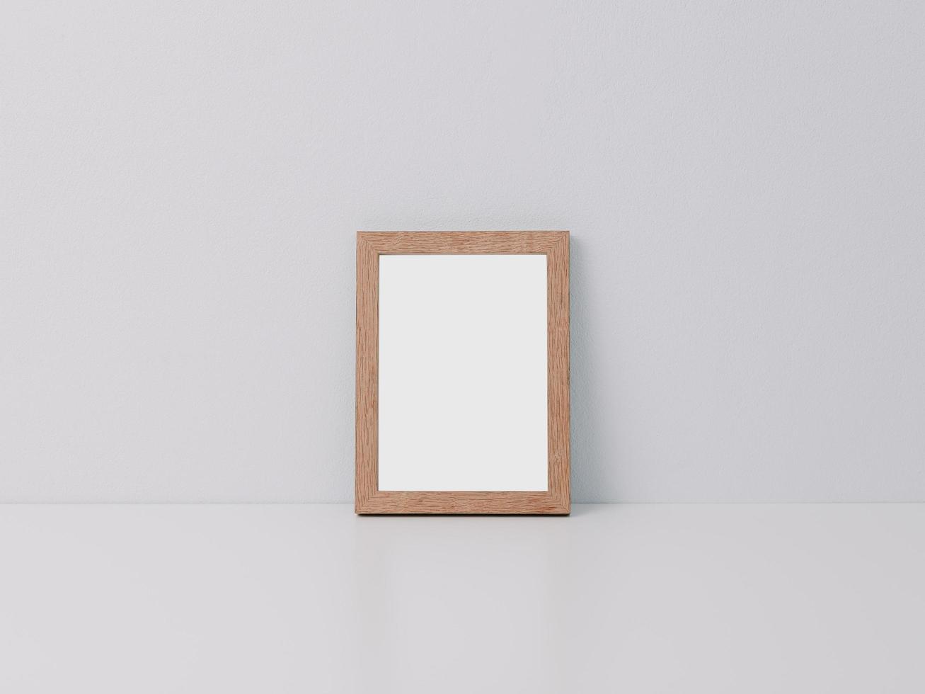 Wooden frame mockup, 5x7 Photo frame, Poster template