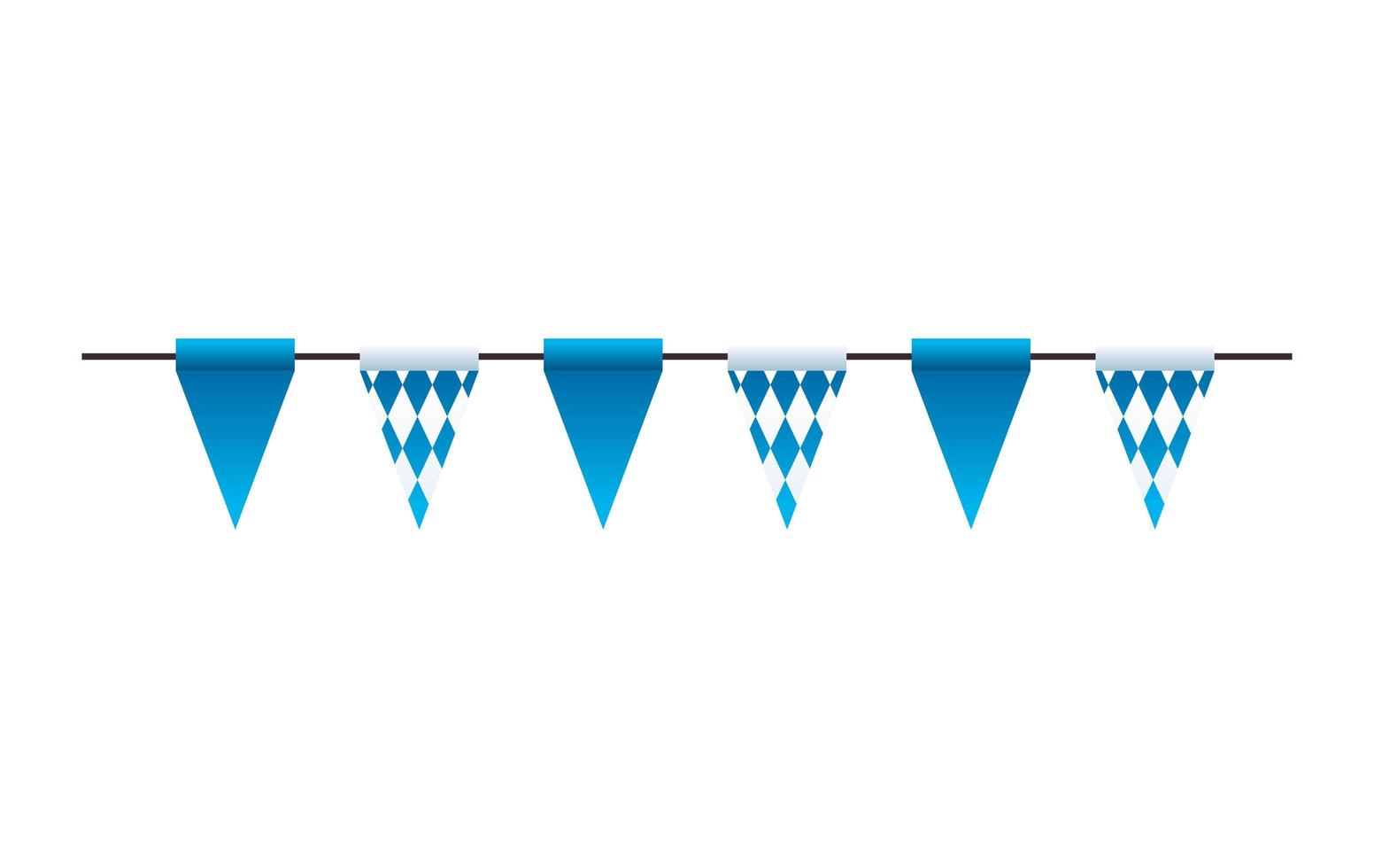 Isolated banner pennant vector design