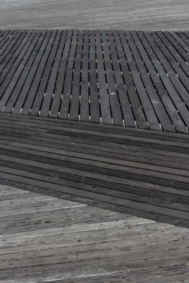 Wooden beach walkway photo