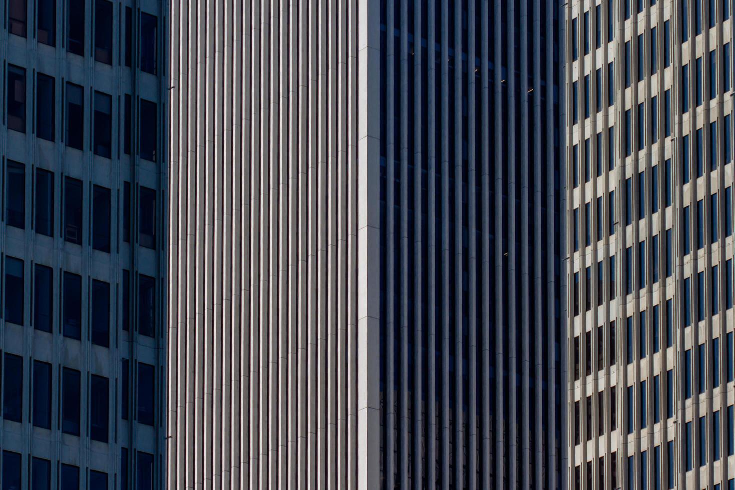 Three prallel skyscrapers photo