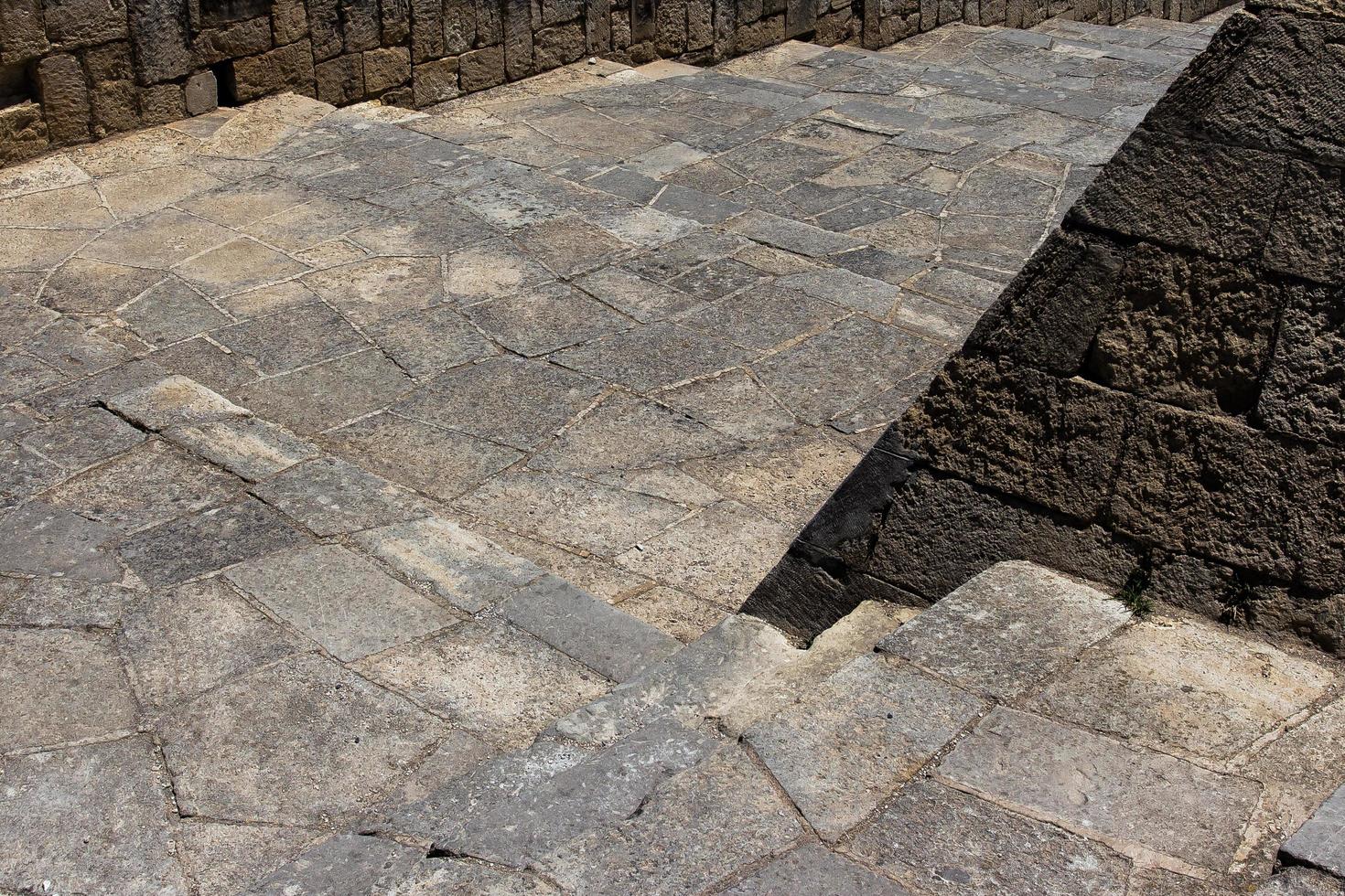 Greek stone steps photo