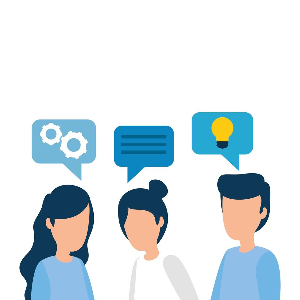 Isolated corporate businesspeople vector design