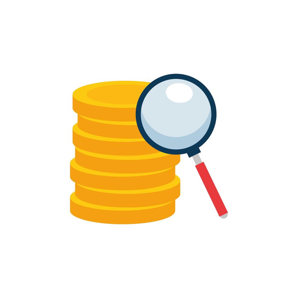 Isolated coins icon vector design