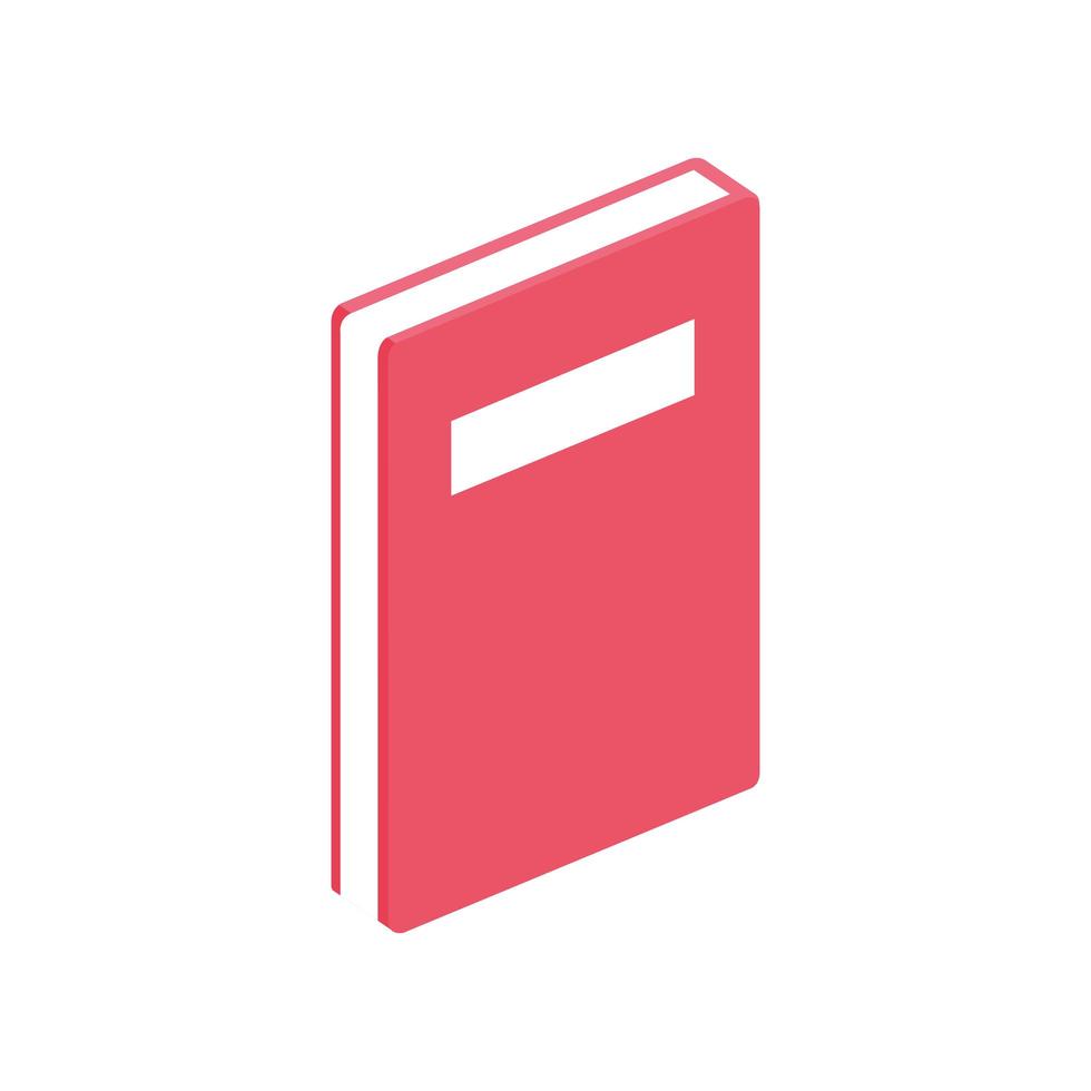 notebook diary document isolated icon vector