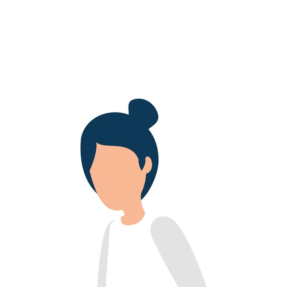 avatar woman person vector design