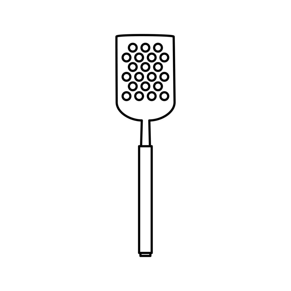 spatula barbecue cutlery tool line style icon vector