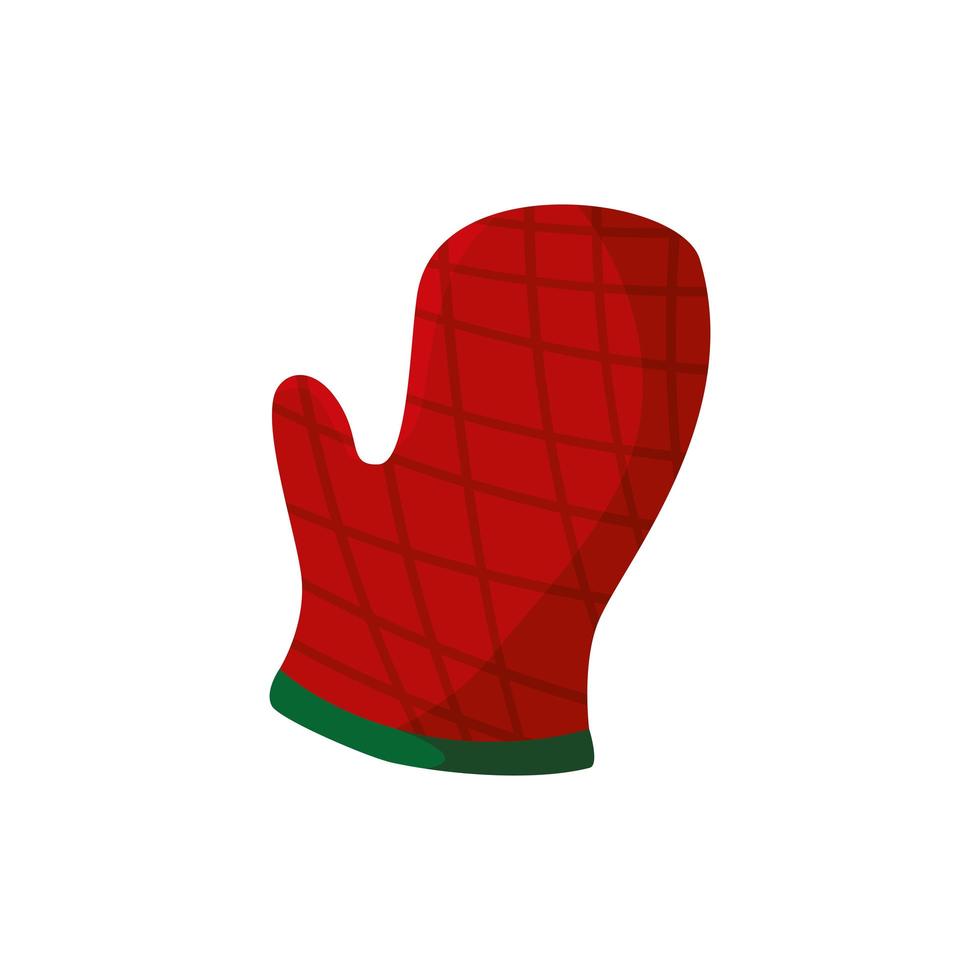 glove kitchen safety isolated icon vector