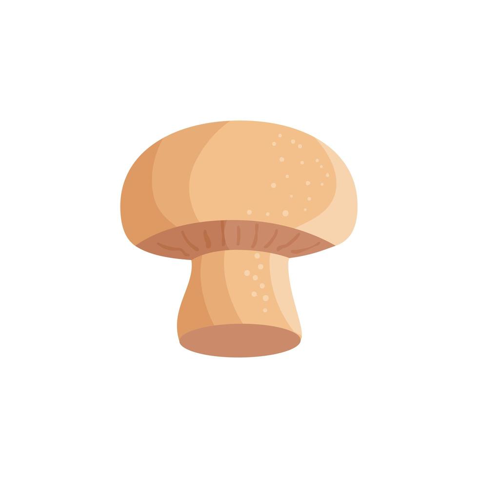 mushroom fresh vegetable isolated icon vector