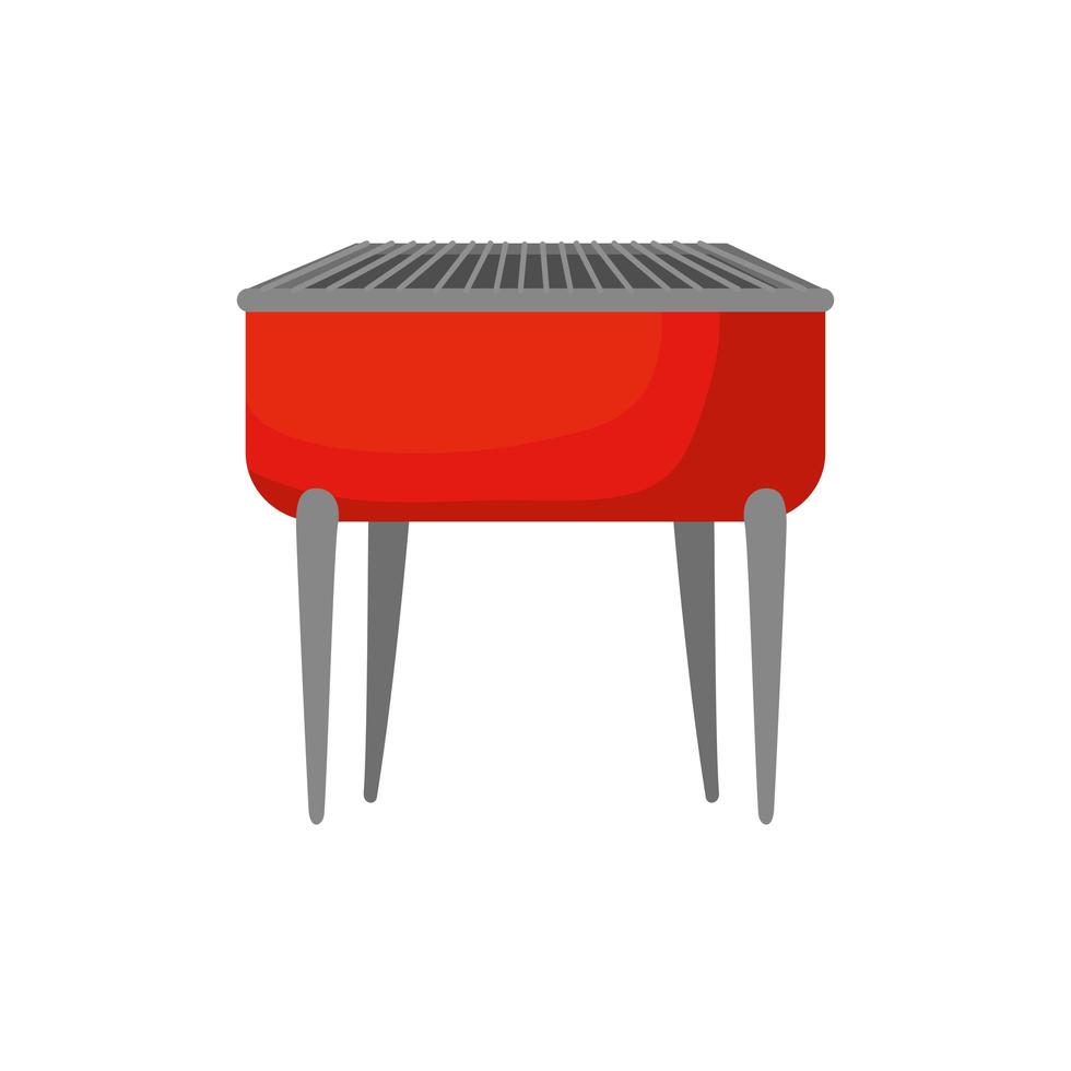 oven barbecue equipment isolated icon vector