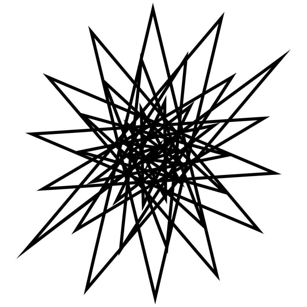Black and white hypnotic background. vector