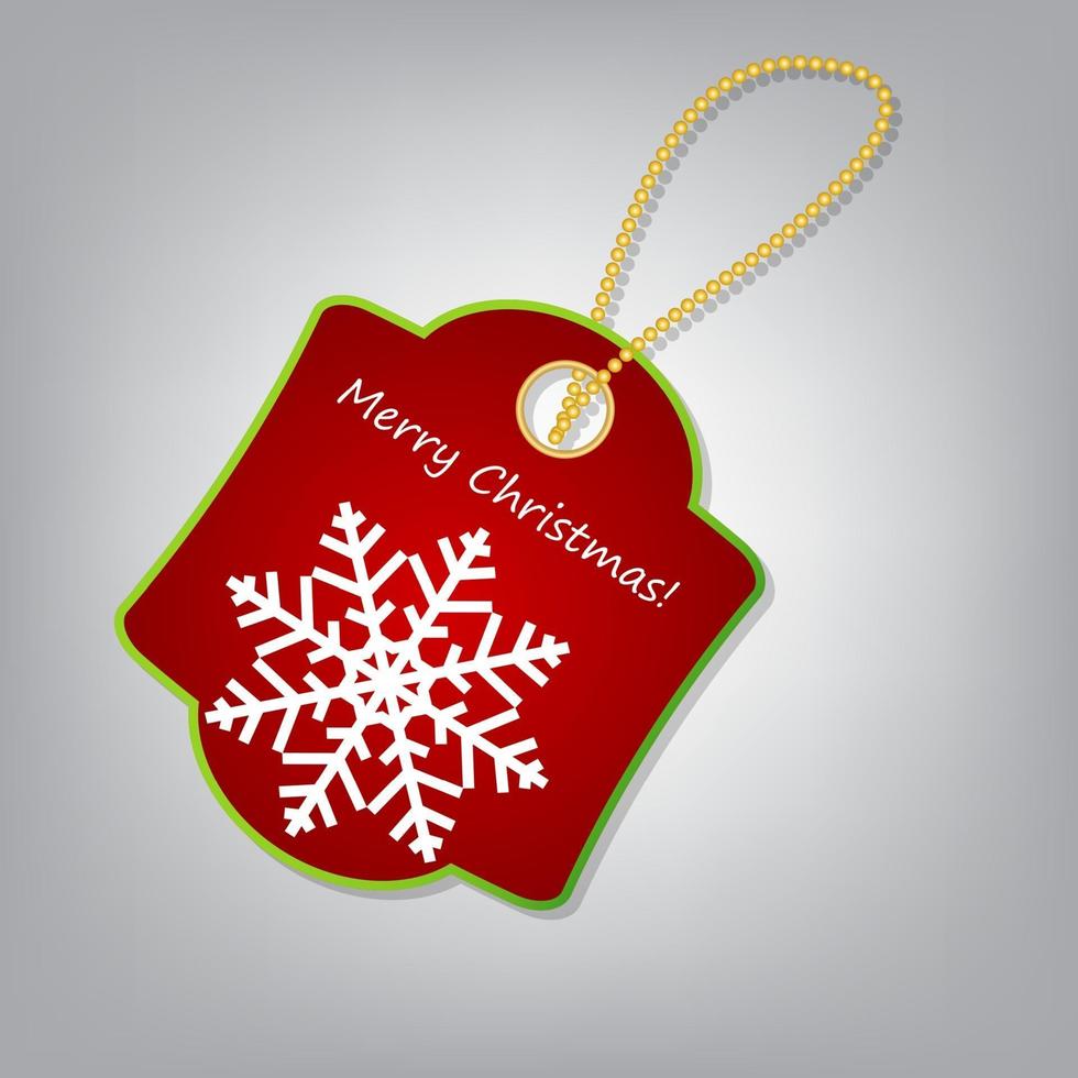 Christmas label vector illustration