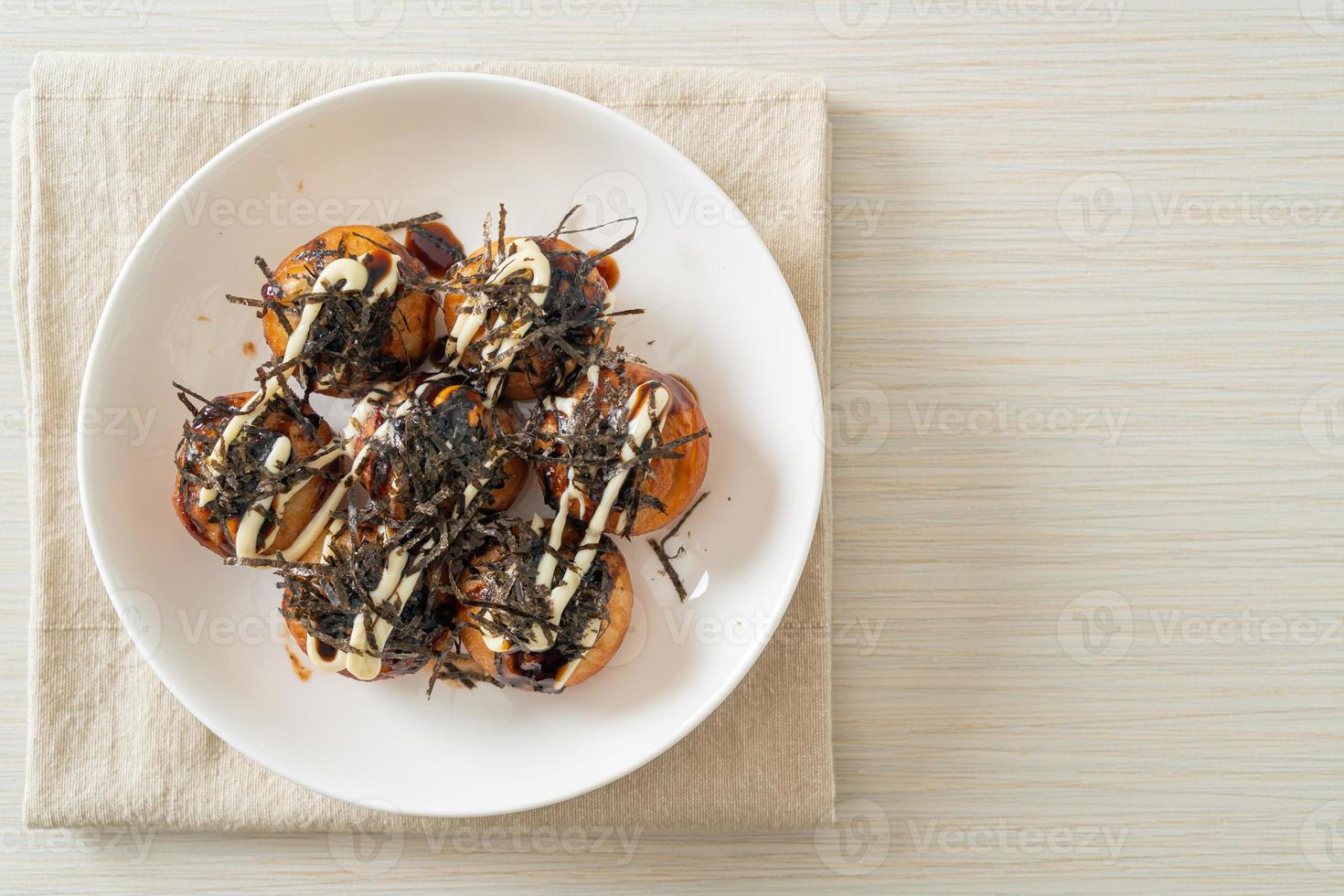 Takoyaki ball dumplings or Octopus balls photo