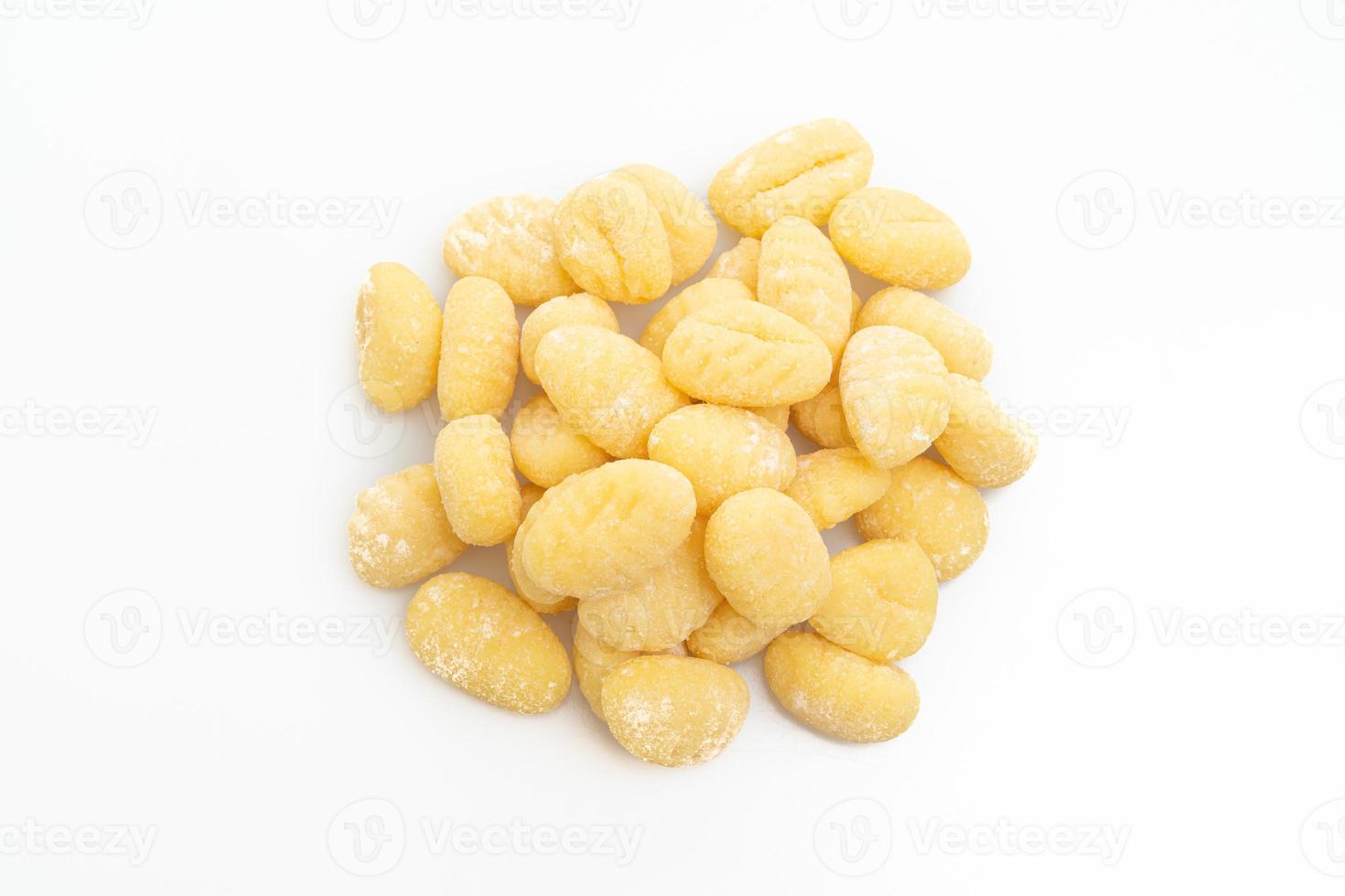 Traditional Italian gnocchi pasta uncooked on white background 3249182