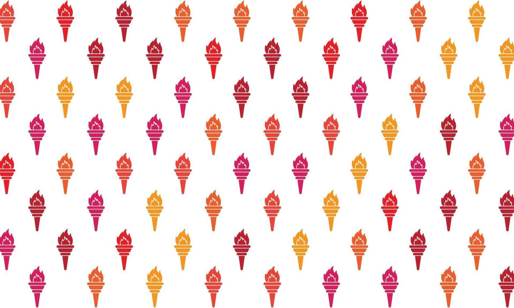 Colorful Flame Seamless Pattern Background vector
