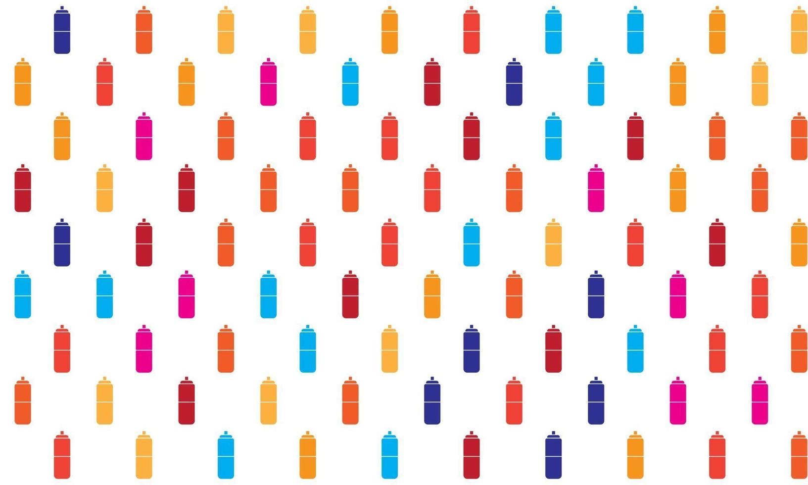 Colorful Water Bottle Seamless Pattern Background vector