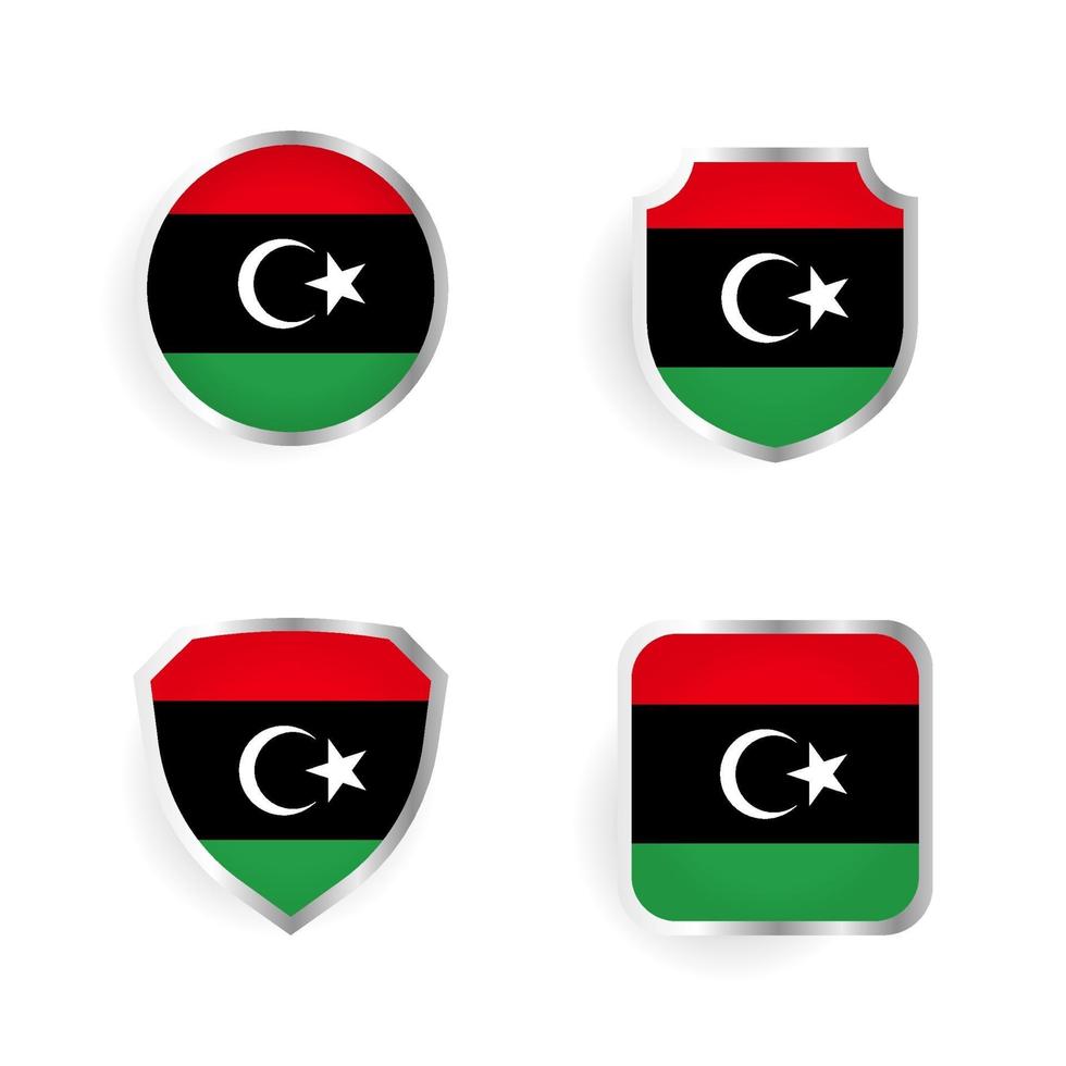 Libya Country Badge and Label Collection vector