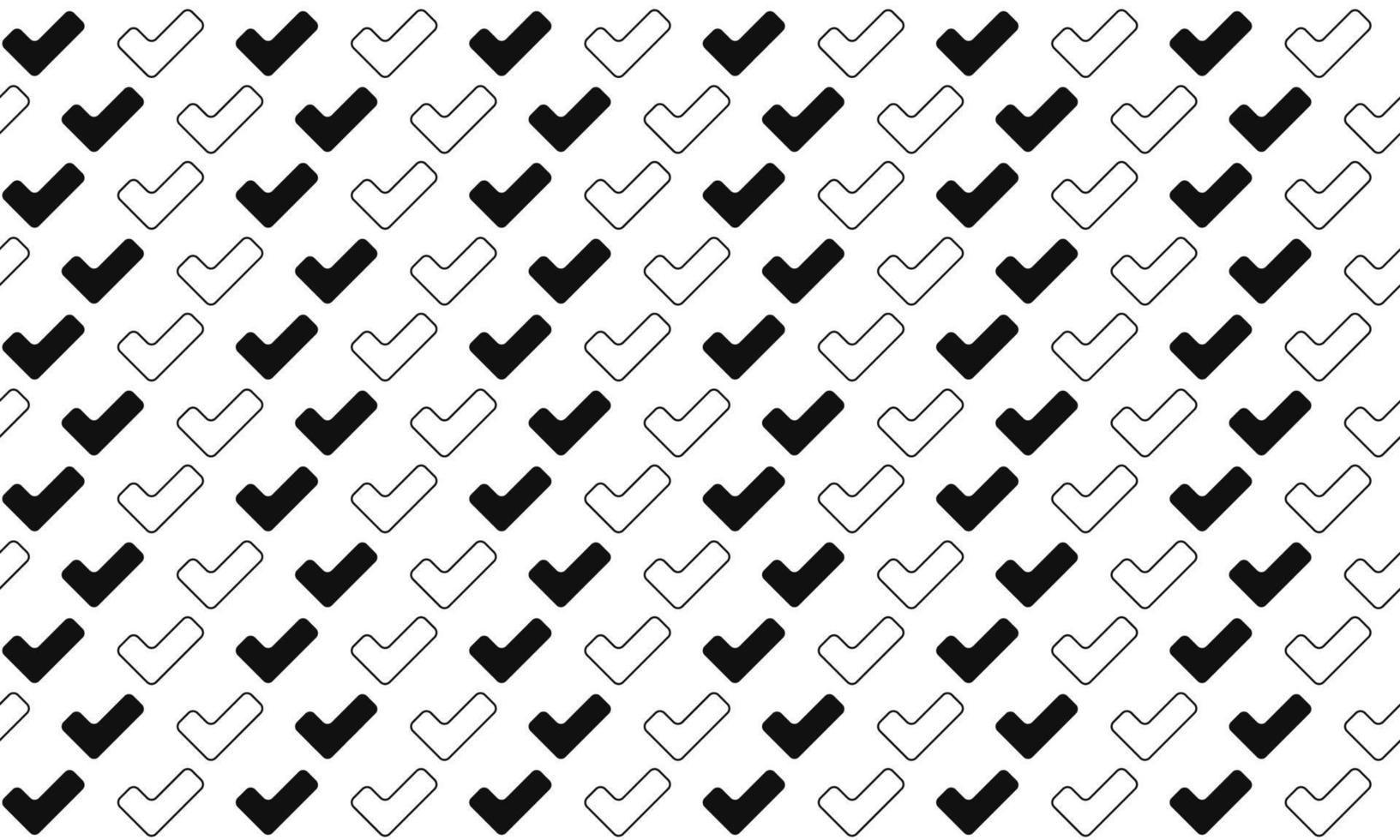 Black and White Check Mark Seamless Pattern vector