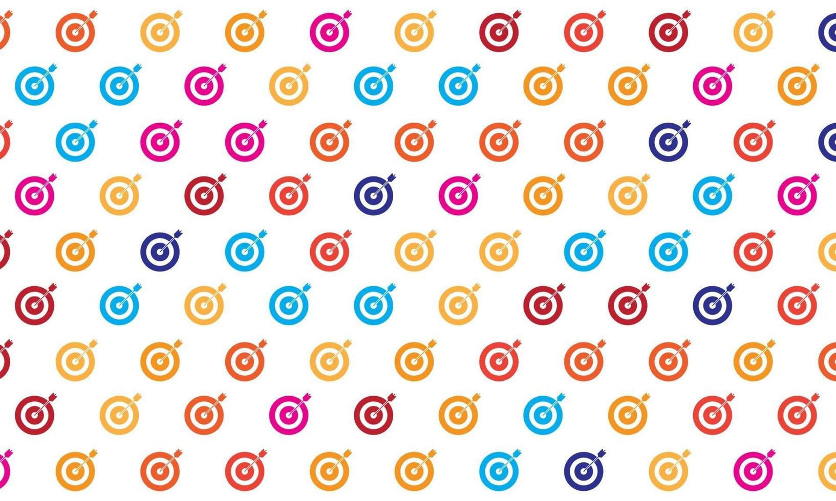 Colorful Target Seamless Pattern Background vector