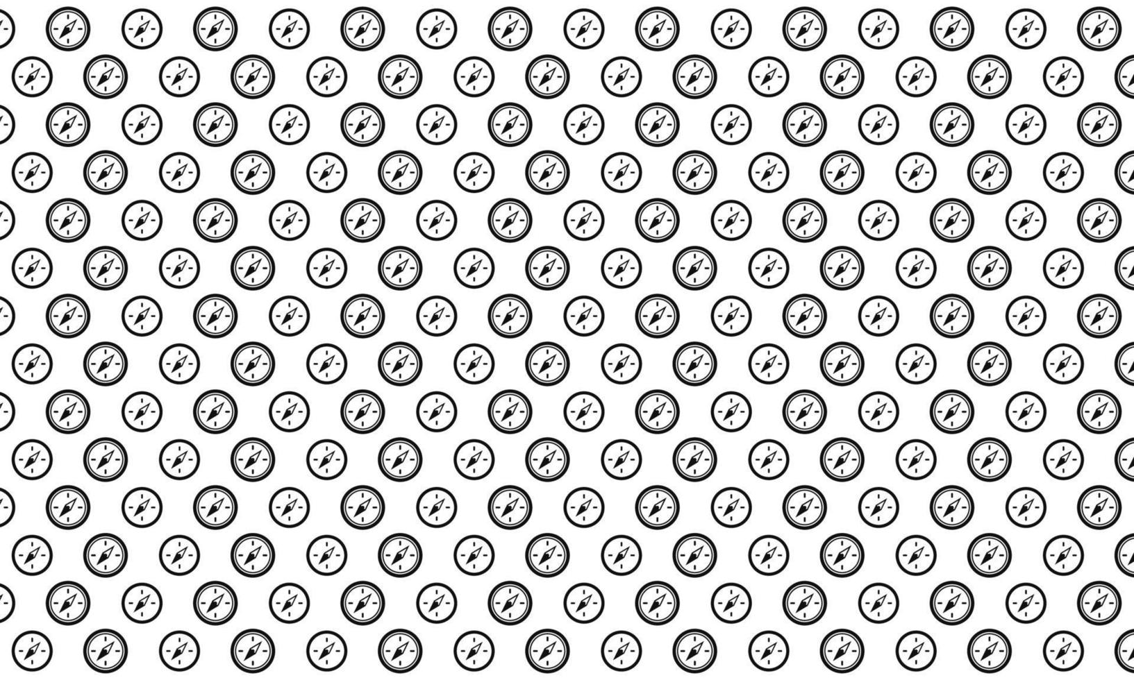 Black and White Compass Seamless Pattern vector