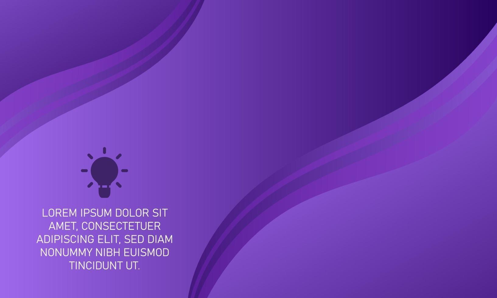 fondo morado moderno con curvas vector