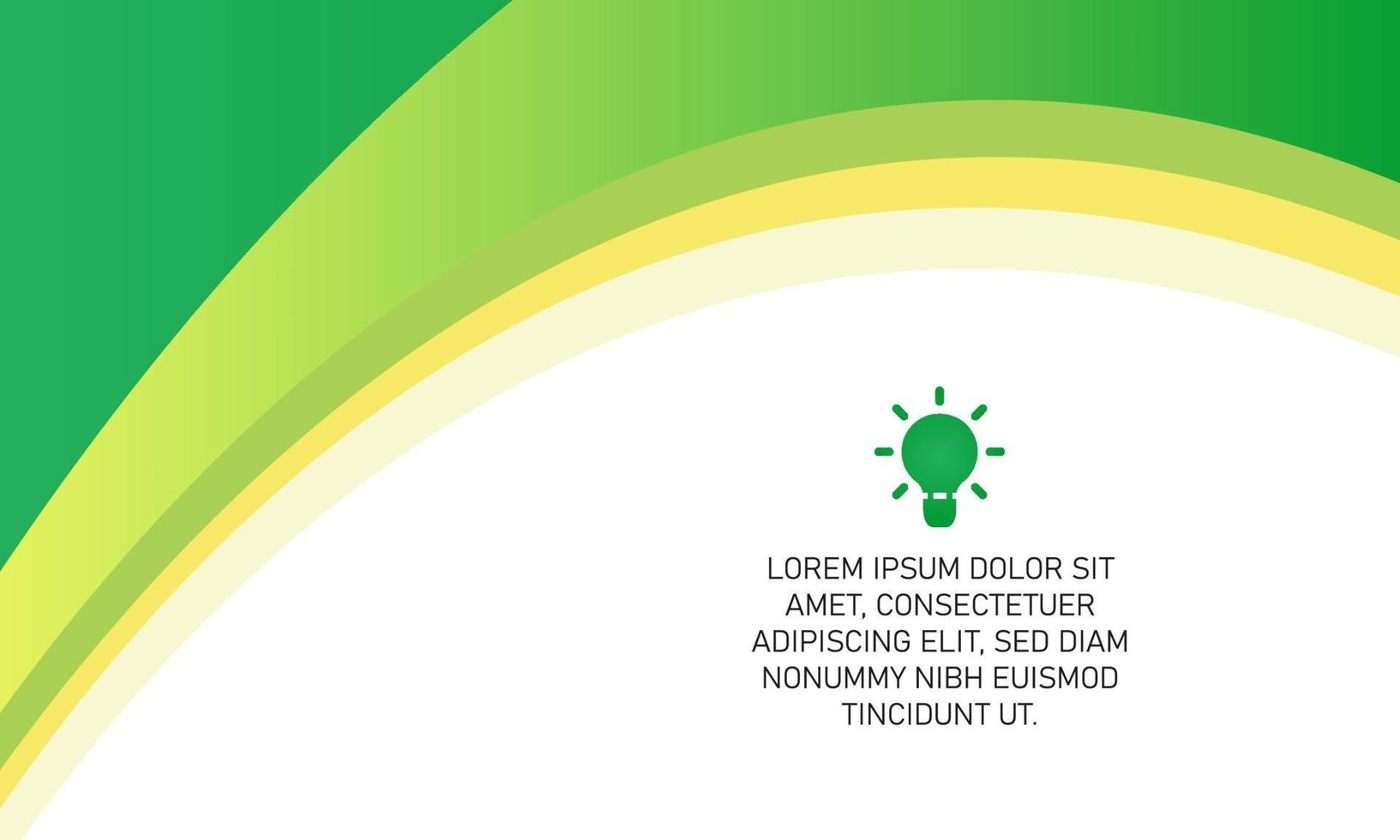 Creative Curved Green Presentation Background vector