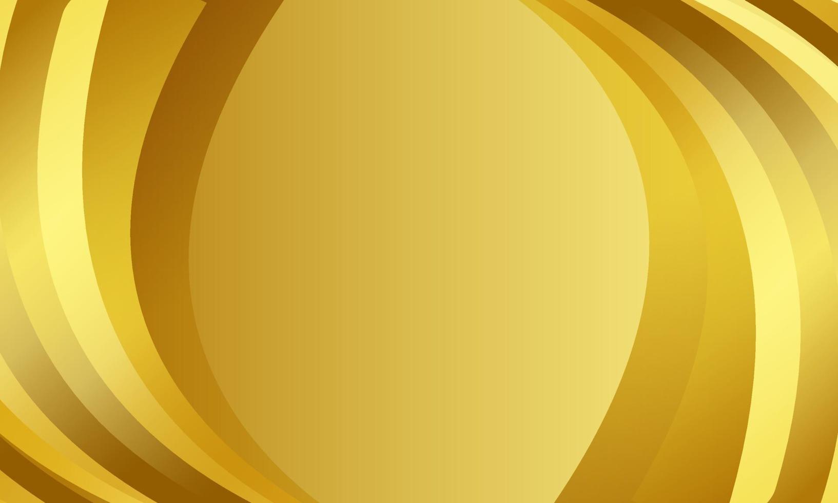 Beautiful Golden Cover Background With Curved Lines vector