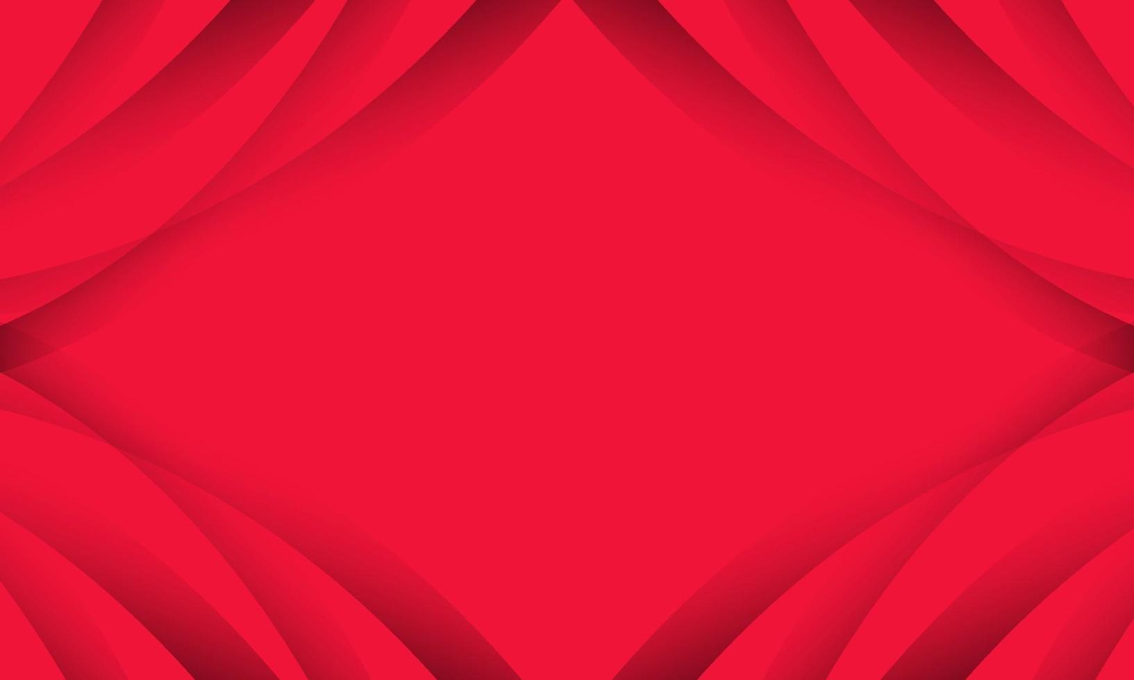 Stylish Red Abstract Background With Curved Lines for Presentation vector