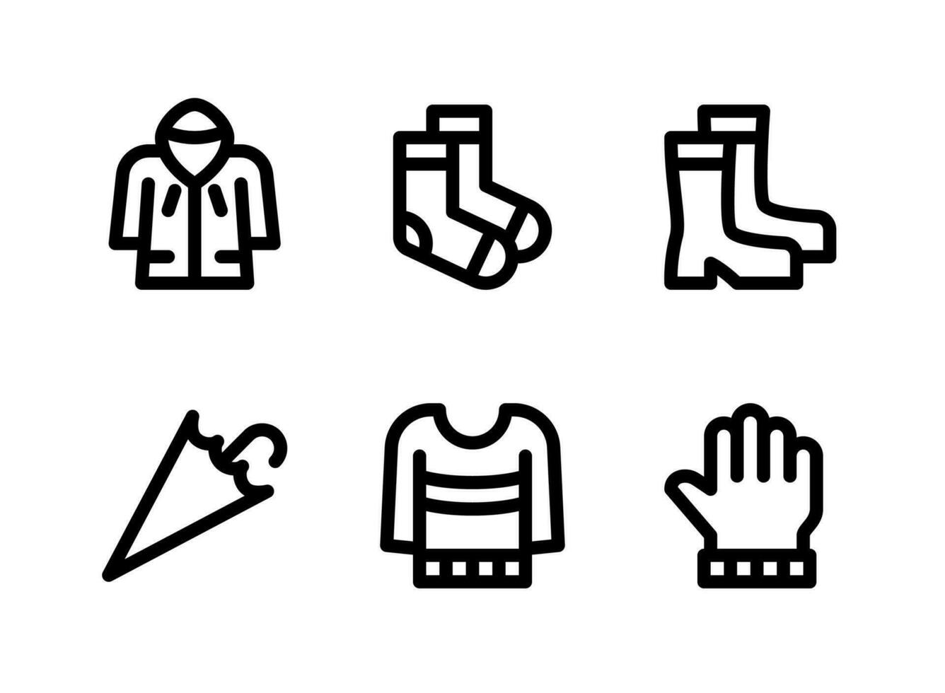 Simple Set of Autumn Related Vector Line Icons