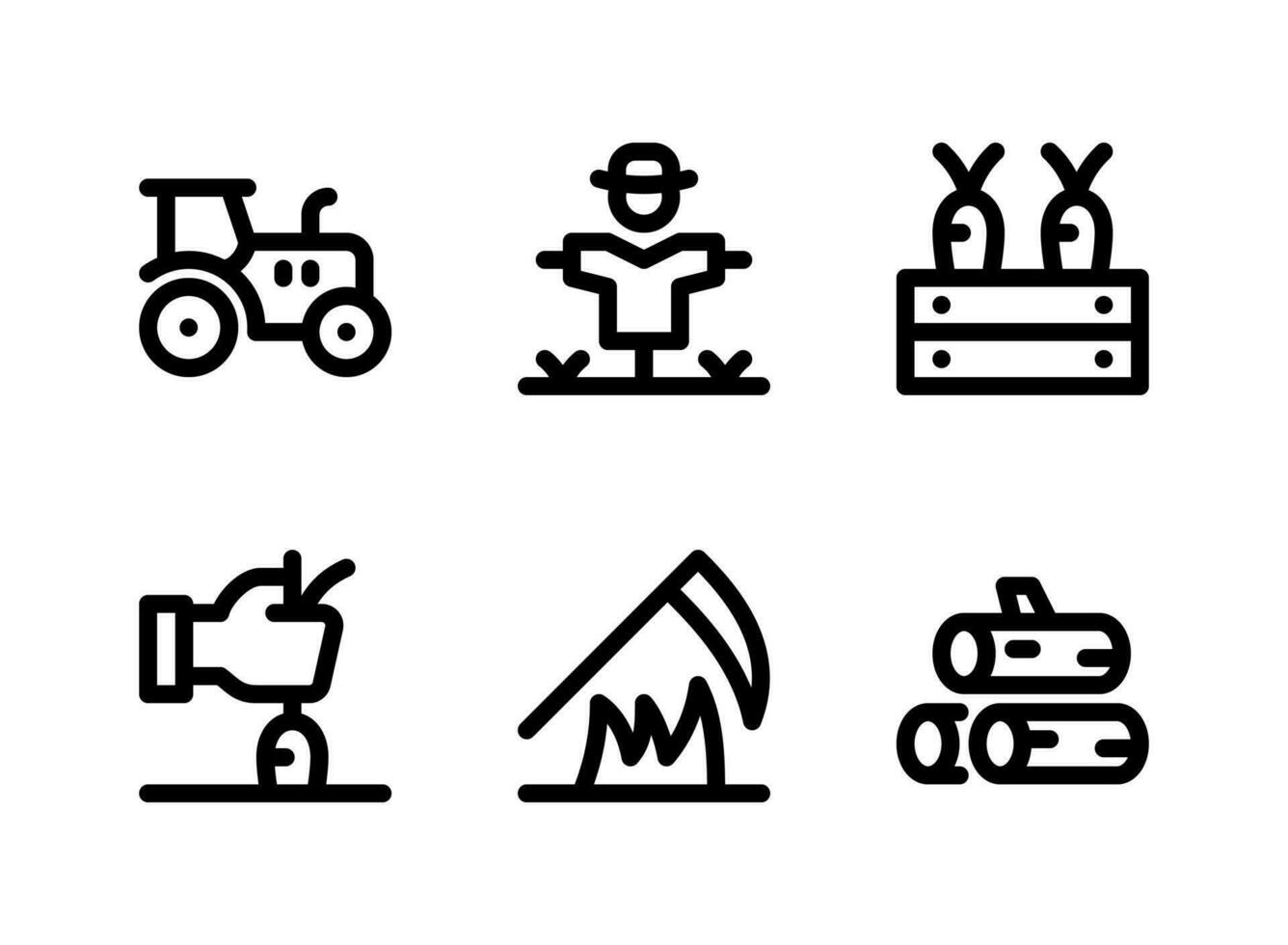 Simple Set of Autumn Related Vector Line Icons
