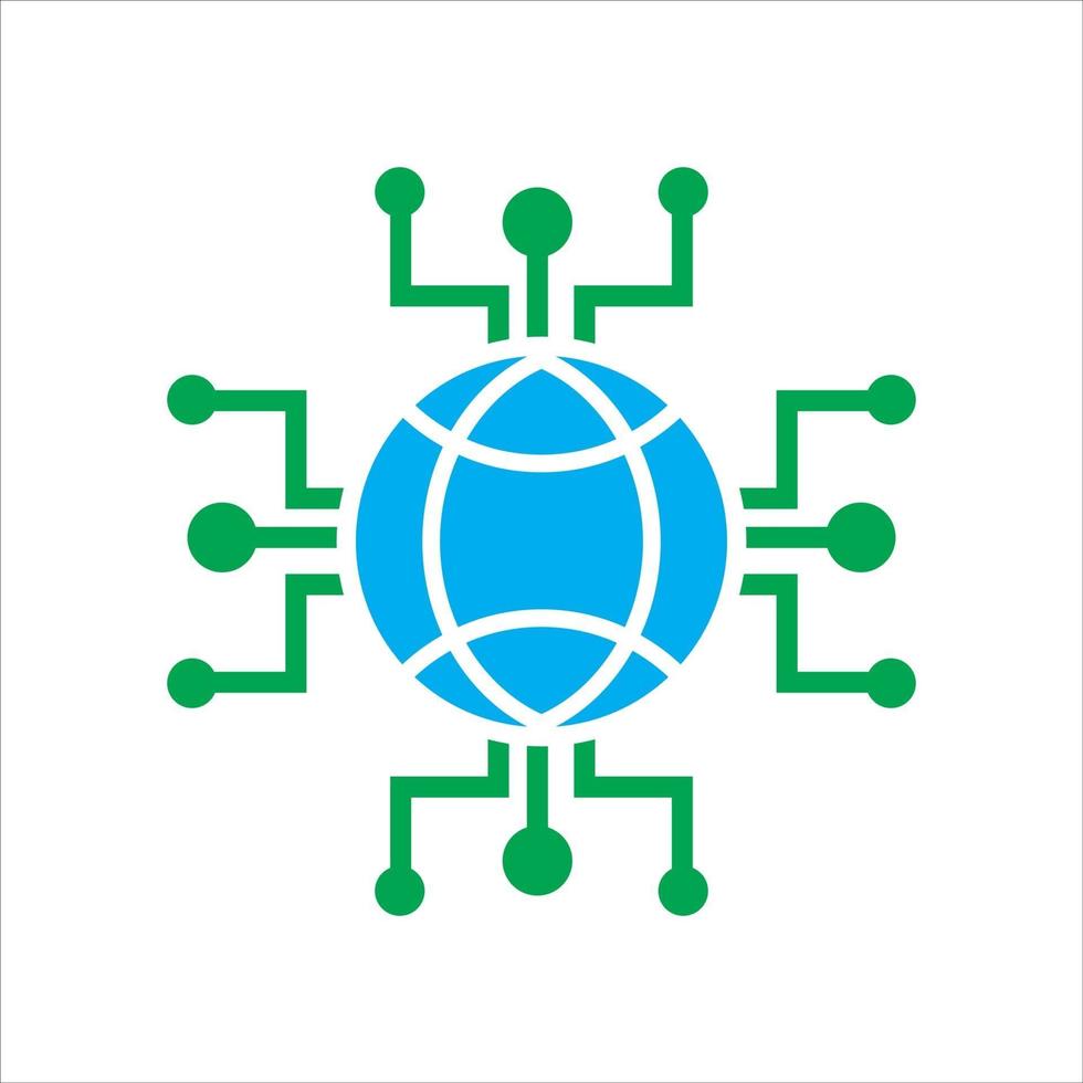 global conection network. vector icon