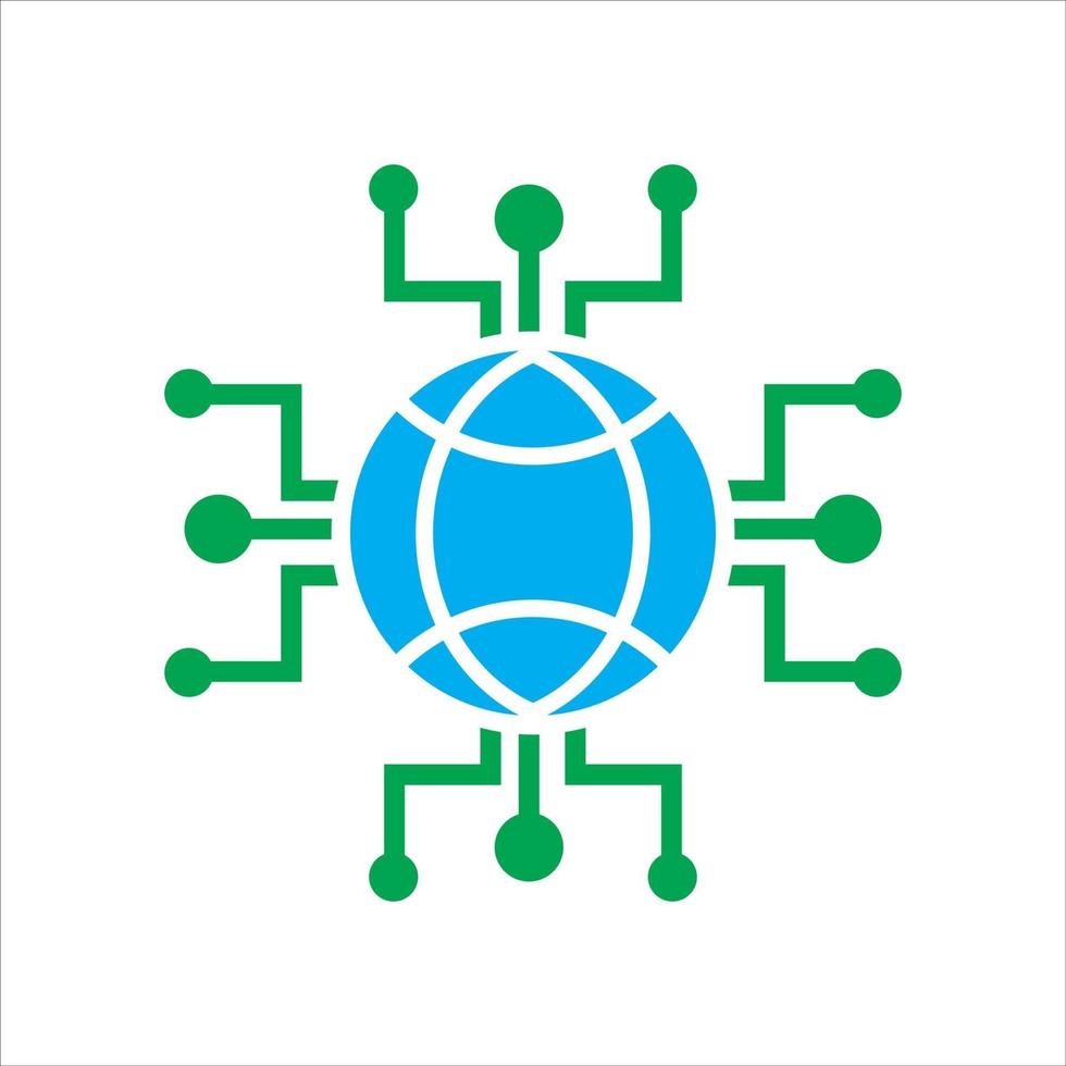 global conection network. vector icon