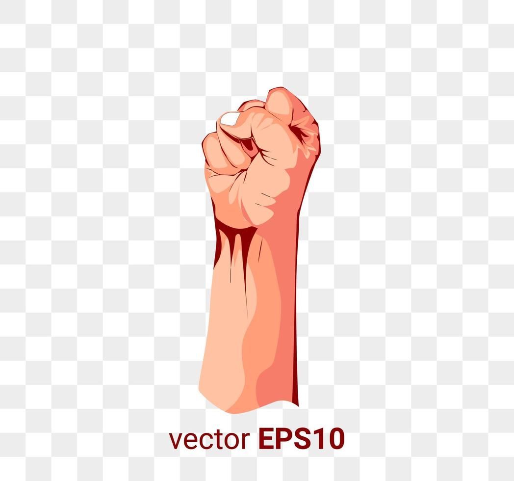 hands clenched Fist, clenched punch illustration image ilustration vector