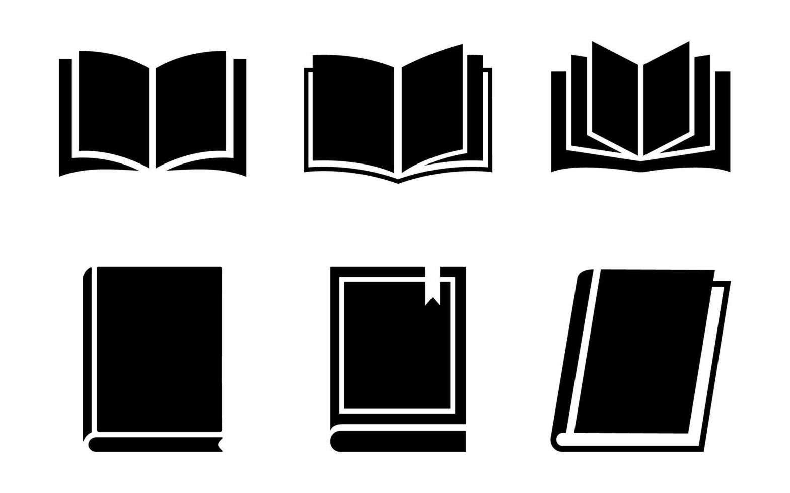 Book icon set - vector illustration .