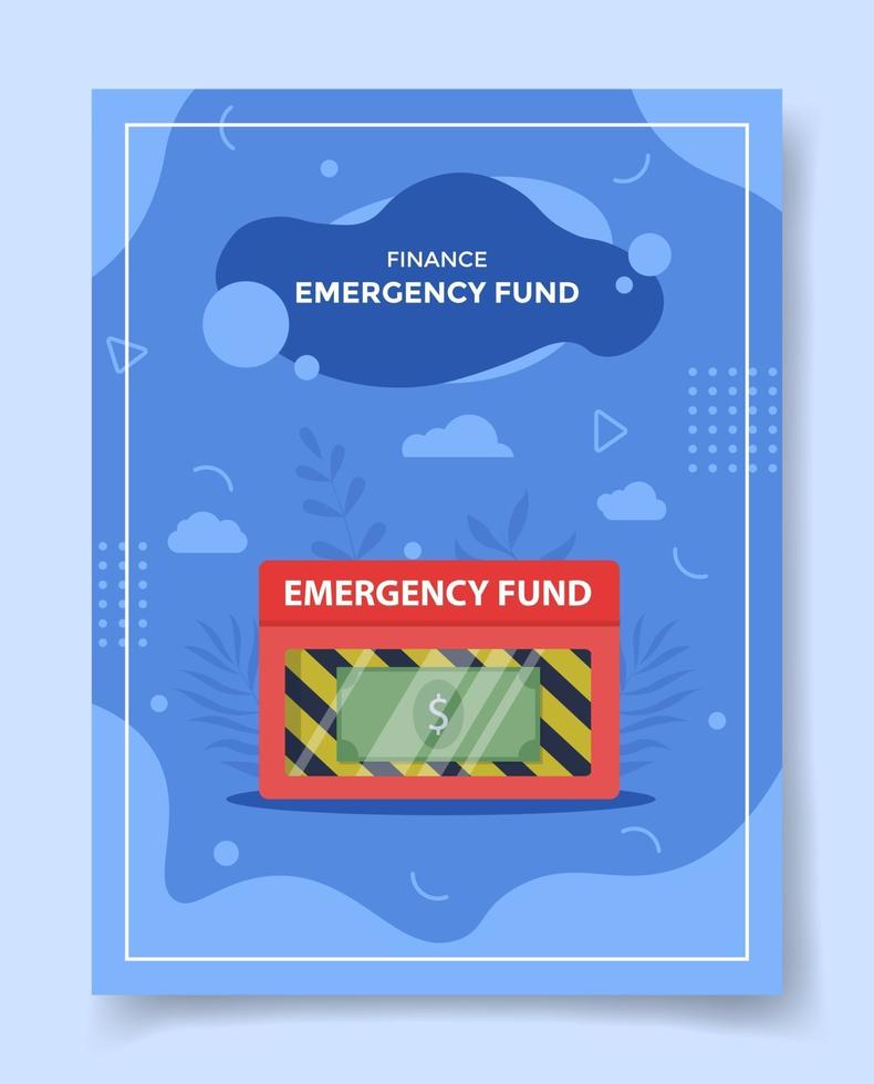 emergency plan for template of banners, flyer, books cover vector