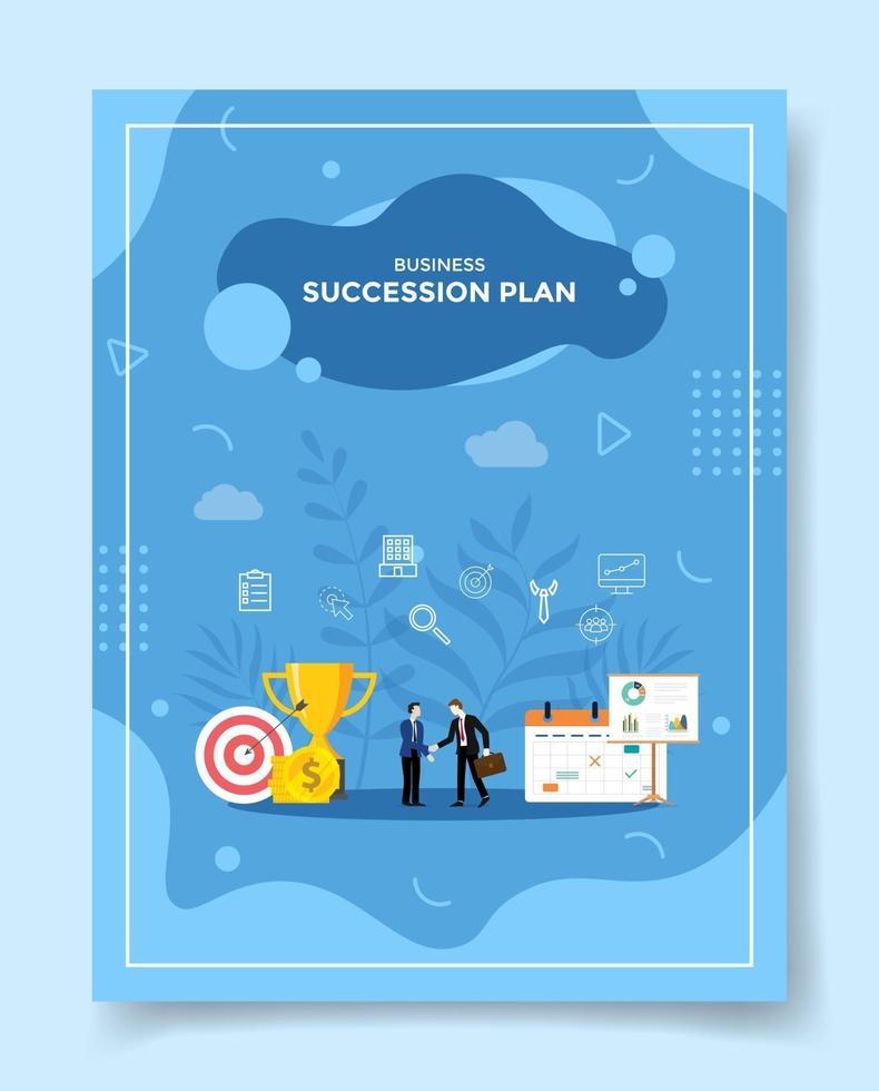 succession plan concept for template of banners, flyer vector