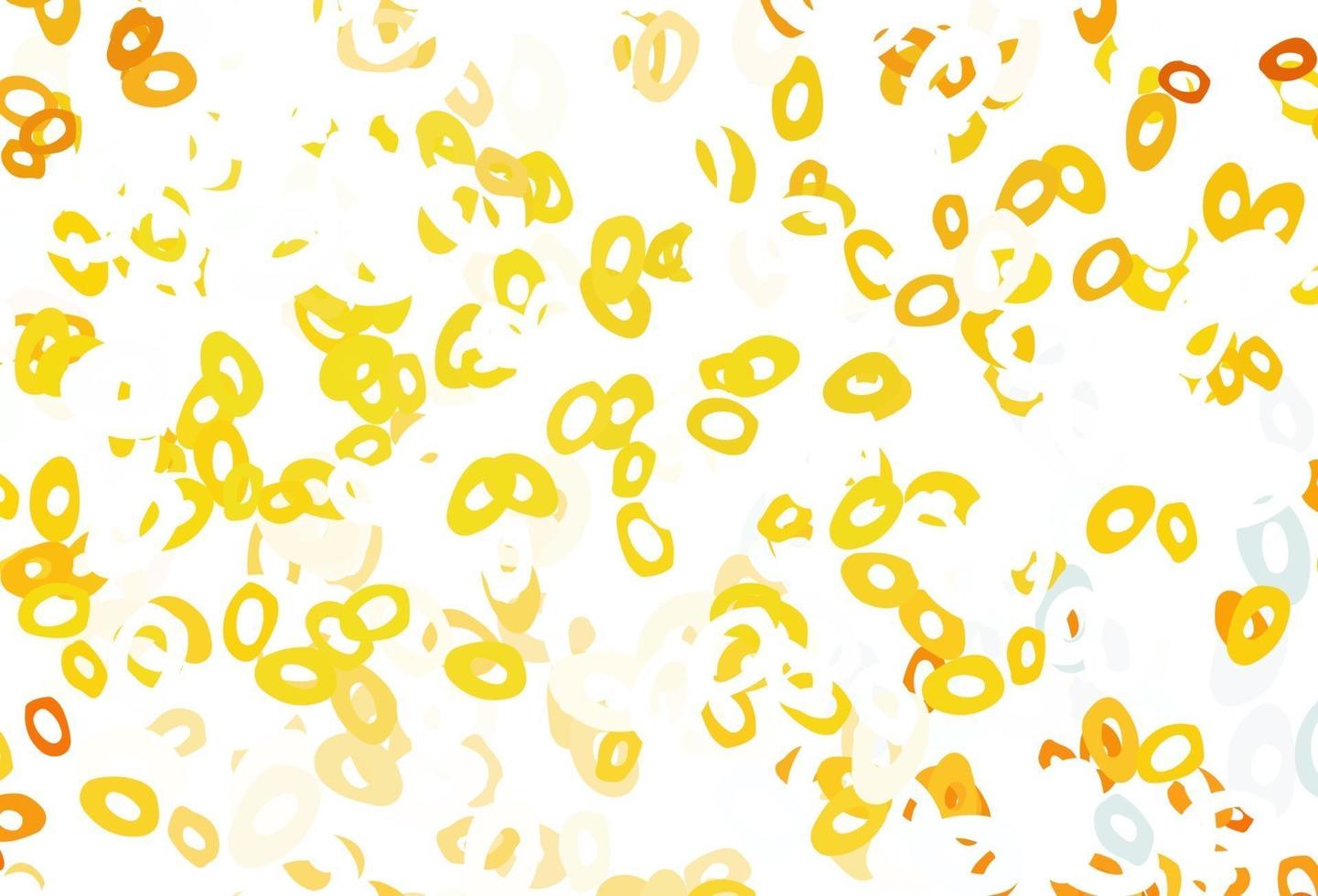 Light Orange vector pattern with spheres.