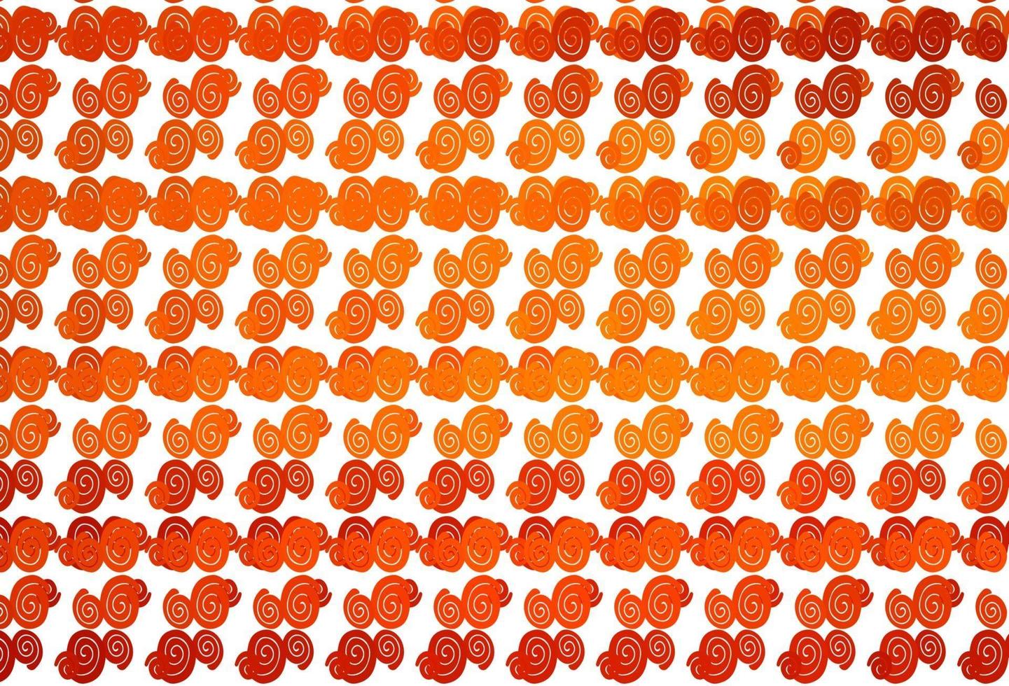 Light Orange vector pattern with bent ribbons.